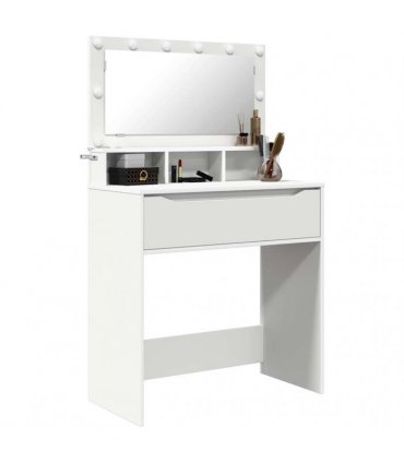 vidaXL Bedroom Dressing Tables with Drawer White 80 x 39.6 x 135 cm