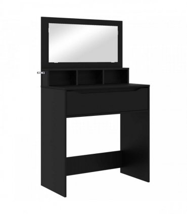 vidaXL Bedroom Dressing Tables with Drawer Black 80 x 39.6 x 135 cm — V0672066637