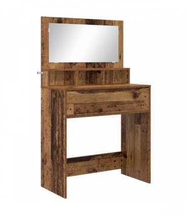 vidaXL Bedroom Dressing Tables with Drawer Old Wood 80 x 39.6 x 135 cm — V0672066638