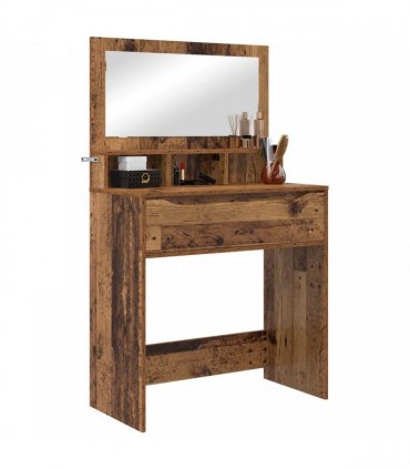 vidaXL Bedroom Dressing Tables with Drawer Old Wood 80 x 39.6 x 135 cm — V0672066638