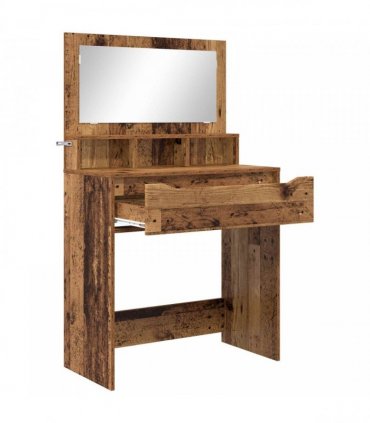 vidaXL Bedroom Dressing Tables with Drawer Old Wood 80 x 39.6 x 135 cm — V0672066638