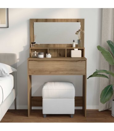 vidaXL Bedroom Dressing Tables Artisan Oak 80 x 39.6 x 135 cm — V0672066639