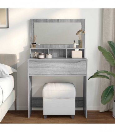 vidaXL Bedroom Dressing Tables Grey Sonoma 80 x 39.6 x 135 cm — V0672066640