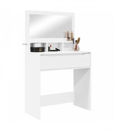 vidaXL Bedroom Dressing Tables with Drawer White 80 x 39.6 x 135 cm — V0672066641