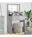 vidaXL Bedroom Dressing Tables Concrete Grey 80 x 39.6 x 135 cm — V0672066643