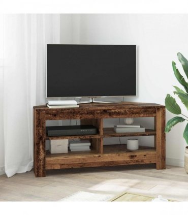 vidaXL Corner TV Cabinet Old Wood 102 x 40.5 x 45 cm Engineered Wood