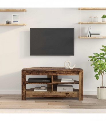 vidaXL Corner TV Cabinet Old Wood 102 x 40.5 x 45 cm Engineered Wood
