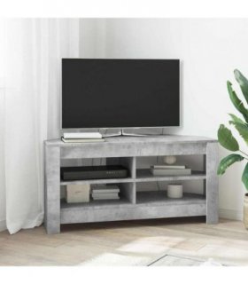 vidaXL Corner TV Cabinet Concrete Grey 102 x 40.5 x 45 cm