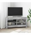 vidaXL Corner TV Cabinet Concrete Grey 102 x 40.5 x 45 cm