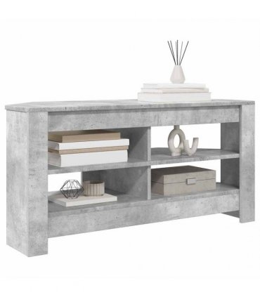vidaXL Corner TV Cabinet Concrete Grey 102 x 40.5 x 45 cm