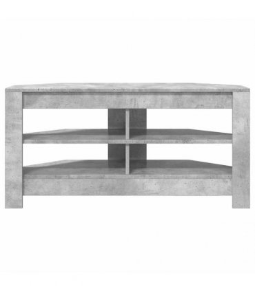 vidaXL Corner TV Cabinet Concrete Grey 102 x 40.5 x 45 cm