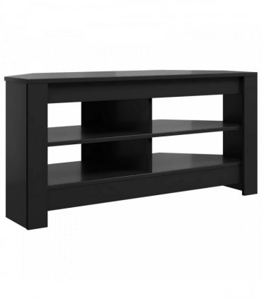vidaXL Corner TV Cabinet Black 102 x 40.5 x 45 cm Engineered Wood