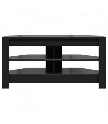 vidaXL Corner TV Cabinet Black 102 x 40.5 x 45 cm Engineered Wood