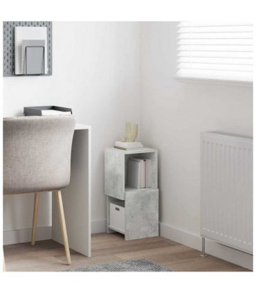 vidaXL Corner Cabinet Concrete Grey 25.5x25x55cm Engineered Wood — Size: 25x25.5x55cm