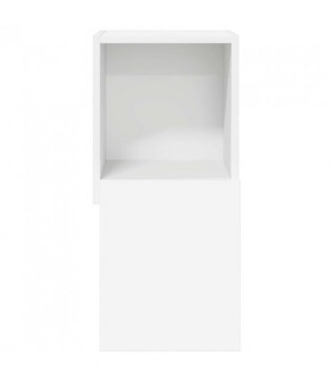 vidaXL Corner Cabinet 30.5x30x65cm Engineered Wood — Colour: White, Size: 30x30.5x65cm