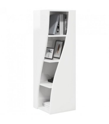 vidaXL Corner Cabinet High Gloss White 32x32x102cm Engineered Wood
