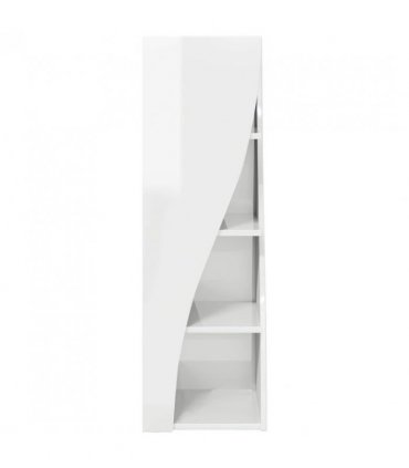vidaXL Corner Cabinet High Gloss White 32x32x102cm Engineered Wood