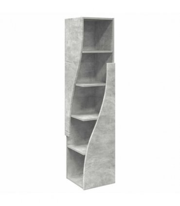 vidaXL Corner Cabinet Concrete Grey 32x32x140cm Engineered Wood