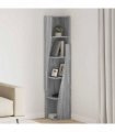 vidaXL Corner Cabinet Grey Sonoma 27.5x27x140cm Engineered Wood