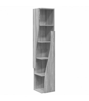 vidaXL Corner Cabinet Grey Sonoma 27.5x27x140cm Engineered Wood