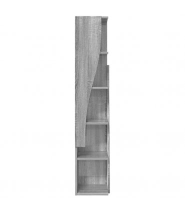 vidaXL Corner Cabinet Grey Sonoma 27.5x27x140cm Engineered Wood