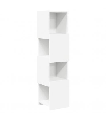 vidaXL Corner Cabinet 25.5x25x102cm Engineered Wood — Colour: White, Size: 25x25.5x102cm