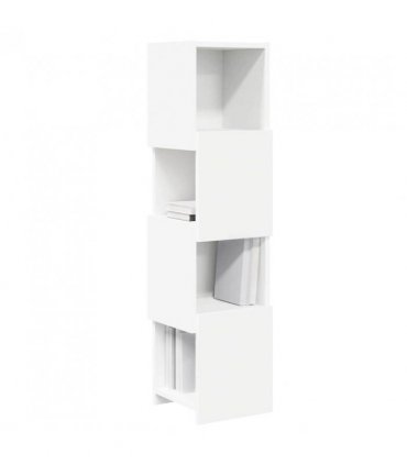 vidaXL Corner Cabinet 25.5x25x102cm Engineered Wood — Colour: White, Size: 25x25.5x102cm