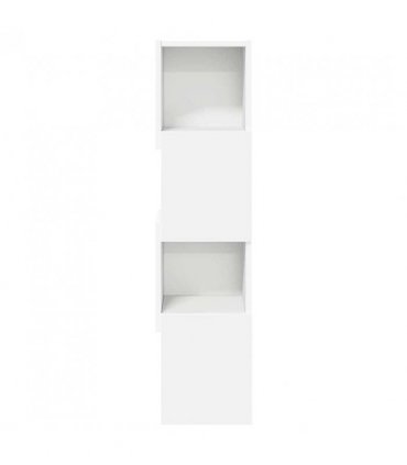 vidaXL Corner Cabinet 25.5x25x102cm Engineered Wood — Colour: White, Size: 25x25.5x102cm