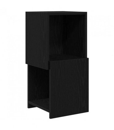 vidaXL Corner Cabinet Black Oak 30.5x30x65cm Engineered Wood — Size: 30x30.5x65cm
