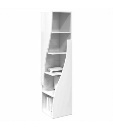 vidaXL Corner Cabinet High Gloss White 32x32x140cm Engineered Wood