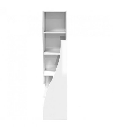 vidaXL Corner Cabinet High Gloss White 32x32x140cm Engineered Wood