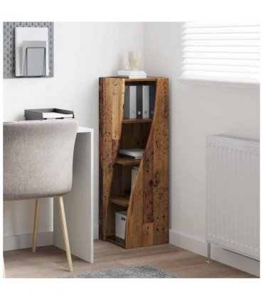 vidaXL Corner Cabinet Old Wood 32x32x102cm Engineered Wood