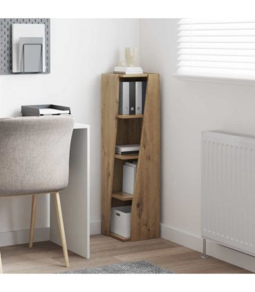 vidaXL Corner Cabinet Artisan Oak 27.5x27x102cm Engineered Wood