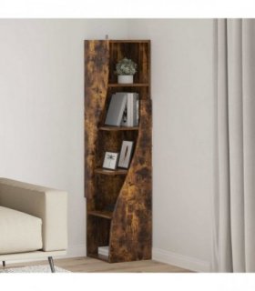 vidaXL Corner Cabinet Smoked Oak 32x32x140cm Engineered Wood