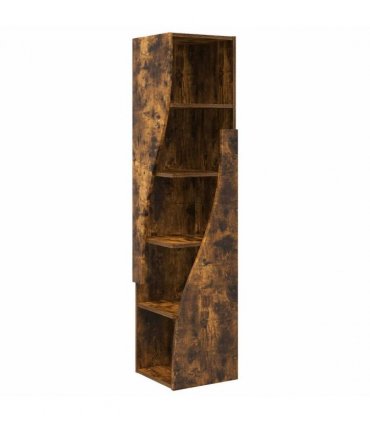 vidaXL Corner Cabinet Smoked Oak 32x32x140cm Engineered Wood