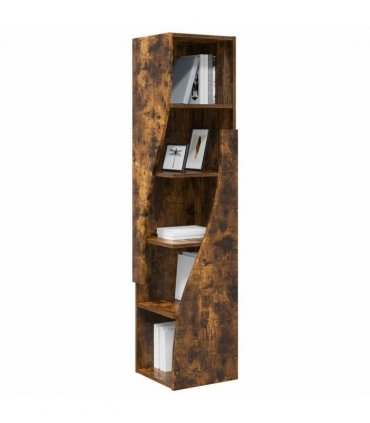 vidaXL Corner Cabinet Smoked Oak 32x32x140cm Engineered Wood