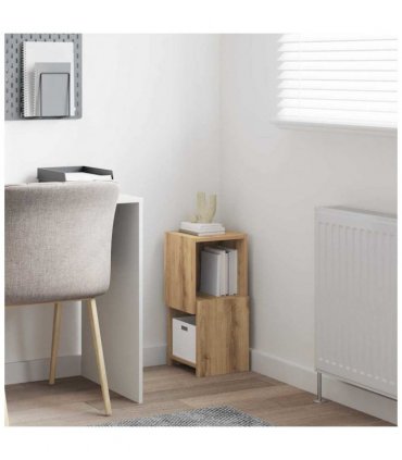 vidaXL Corner Cabinet Artisan Oak 25.5x25x55cm Engineered Wood — Size: 25x25.5x55cm