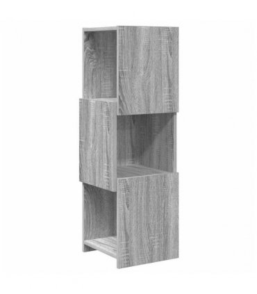 vidaXL Corner Cabinet Grey Sonoma 30.5x30x95cm Engineered Wood — Size: 30x30.5x95cm