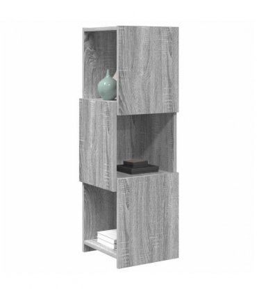 vidaXL Corner Cabinet Grey Sonoma 30.5x30x95cm Engineered Wood — Size: 30x30.5x95cm