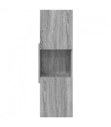 vidaXL Corner Cabinet Grey Sonoma 30.5x30x95cm Engineered Wood — Size: 30x30.5x95cm
