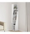vidaXL Corner Cabinet 27.5x27x140cm Engineered Wood — Colour: White