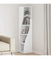 vidaXL Corner Cabinet 32x32x140cm Engineered Wood — Colour: White