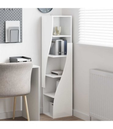 vidaXL Corner Cabinet 32x32x140cm Engineered Wood — Colour: White