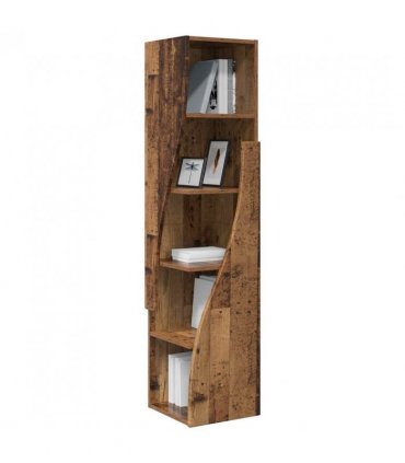 vidaXL Corner Cabinet Old Wood 32x32x140cm Engineered Wood