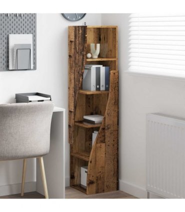 vidaXL Corner Cabinet Old Wood 32x32x140cm Engineered Wood
