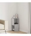 vidaXL Corner Cabinet Grey Sonoma 25.5x25x55cm Engineered Wood — Size: 25x25.5x55cm