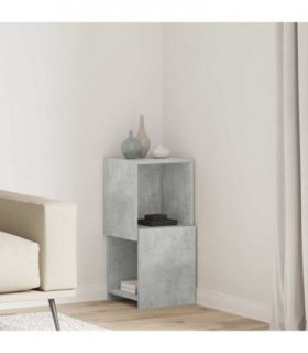 vidaXL Corner Cabinet Concrete Grey 30.5x30x65cm Engineered Wood — Size: 30x30.5x65cm