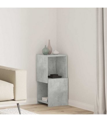 vidaXL Corner Cabinet Concrete Grey 30.5x30x65cm Engineered Wood — Size: 30x30.5x65cm