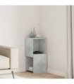 vidaXL Corner Cabinet Concrete Grey 30.5x30x65cm Engineered Wood — Size: 30x30.5x65cm