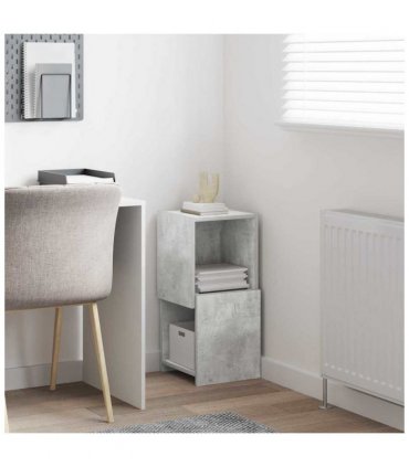 vidaXL Corner Cabinet Concrete Grey 30.5x30x65cm Engineered Wood — Size: 30x30.5x65cm